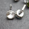 Ohrringe mit Rivoli Swarovski kristall Damen Ohrringe Ohrschmuck 12 mm Crystal