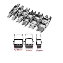 1 Piece Stainless Steel Clasp for 5x2 mm Leather and Leather Bracelets, 25x7 mm