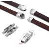 1 Piece Stainless Steel Clasp for 5x2 mm Leather and Leather Bracelets, 25x7 mm