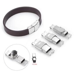 Hochwertige Armbandverschlüsse – 5mm, 10mm, 12mm | Für Lederarmbänder & DIY-Schmuck | 1 Stk.