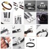 Hochwertige Armbandverschlüsse – 5mm, 10mm, 12mm | Für Lederarmbänder & DIY-Schmuck | 1 Stk.