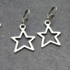 10 pc Star Pendants in Antique Silver - Zamak for DIY Earrings & Necklaces | Wholesale Jewelry Supplies