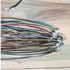 4mm Braided Leather Cord Necklace, Sterling Silver Plated Ends, Lobster Clasp