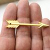 3 Pcs Tribal Arrow Charms, Statement Matte Gold Ethnic Pendants for DIY Necklaces & Earrings