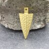 1 Pcs. Tribal Arrow Charms, Statement Arrow Pendants, Matte Gold Ethnic Charms, for DIY Necklaces and Earrings