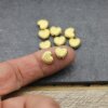 10 Pcs. Small Matte Gold Heart Spacer Beads, Brass Heart Findings, Minimalist Jewelry Supplies