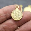 5 Stk. Authentischer Osmanischer Tuğra Anhänger, Goldmünzen Charm, Historische Replik Schmuckherstellung