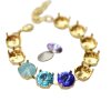 10mm Setting for Round Chatons, Rivoli & Metal Elements –Gold Cup Chain Bracelet. High-Quality Jewelry for DIY Projects