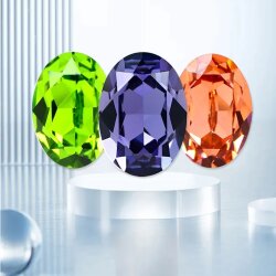 18x13 mm Oval Swarovski Kristall