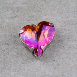 Ketten Fassung für 17x15,5 mm Heart Swarovski Stein