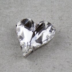 necklace setting for  27x25 mm Heart Swarovski Crystals