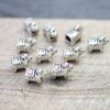 10 Elephant Shaped Metal Beads for Jewelry Making – Antique Silver Finish