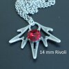 necklace setting for 14 mm Rivoli Swarovski Crystals