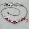 necklace setting for 8 and 12 mm Chatons, Rivoli Swarovski Crystals