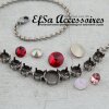 necklace setting for 8 and 12 mm Chatons, Rivoli Swarovski Crystals