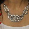 Infinity, Knot, Loop Necklace Statement Gothic Bohemian Medieval