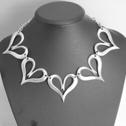 Heart and Love Necklace Statement Gothic Bohemian Medieval