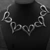 Heart and Love Necklace Statement Gothic Bohemian Medieval