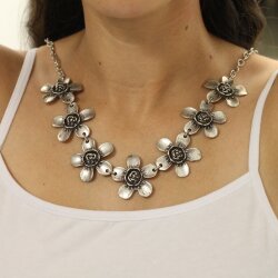 Flower stylish Necklace Statement Gothic Bohemian Medieval