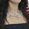 Blumen Hippie Kette Statement Gothic Mittelalter