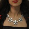 Blumen Hippie Kette Statement Gothic Mittelalter