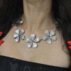 Blumen Hippie Kette Statement Gothic Mittelalter