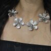 Blumen Hippie Kette Statement Gothic Mittelalter