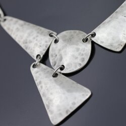 geometry necklace, triangle and Circles