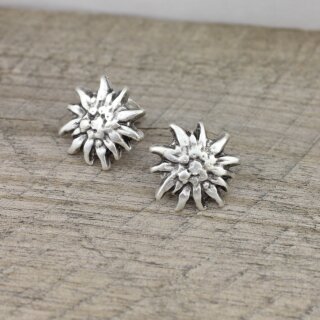 edelweiss earrings silver