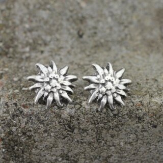 edelweiss earrings silver