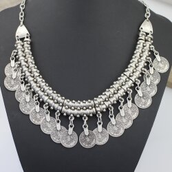 Orientalischer Look, Boho Style Kette Statement Gothic...