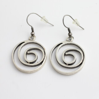 stainless steel spiral earrings