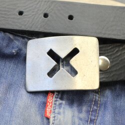 Belt Buckle Cross, maths, 7,4*5,4 cm