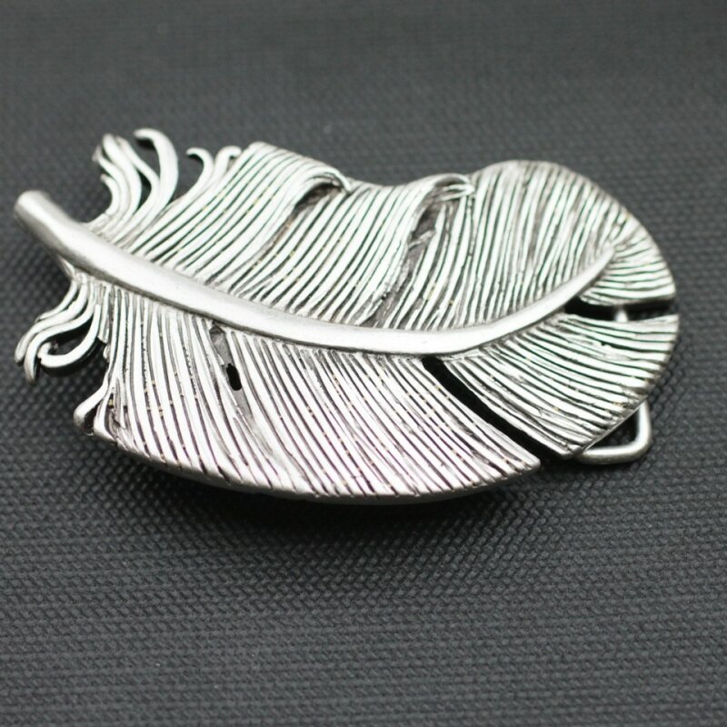 Antique Silver Belt buckle Feather, £ 20,31