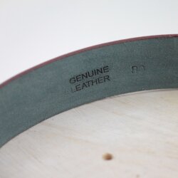 leather belts, 4 cm, 100 % Cow leather - Blau