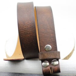 leather belts, 4 cm, 100 % Cow leather - Braun