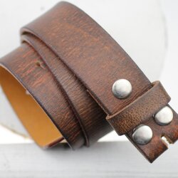 leather belts, 4 cm, 100 % Cow leather - Braun