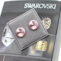 10 mm Rivoli Swarovski Crystals Stud Earrings Genuine Crystal Stud Earrings