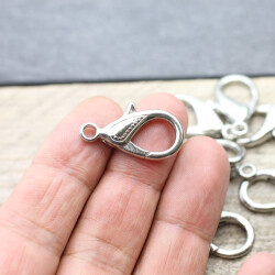 5 Schmuck Karabiner 29 x15 mm