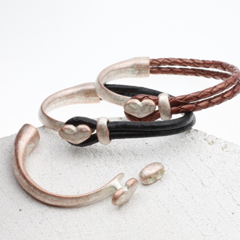 1 Stainless Steel Magnetic Clasp for 4 Mm Leather and Cord