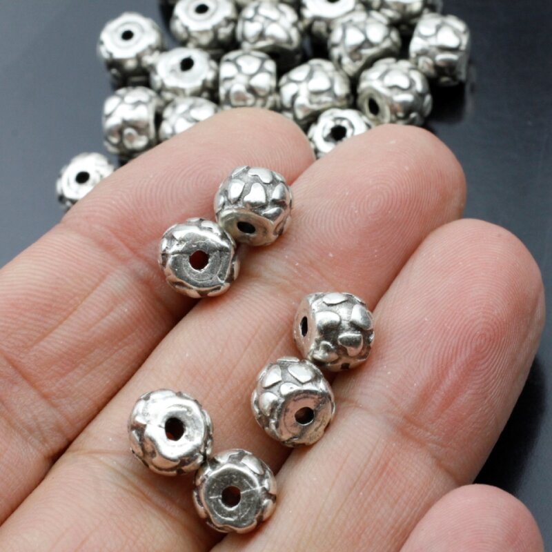 heart spacer beads