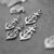 20 Rhodium Plated Faith Love hope Anchor Charms Pendant