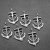 20 Rhodium Plated Faith Love hope Anchor Charms Pendant