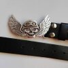 Belt Buckle Biker, angel of death, 9,0x6,0 cm, gunmetal imitation