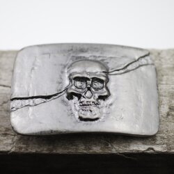 Gunmetal Belt Buckle Skull, Deaths head