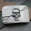 Gunmetal Belt Buckle Skull, Deaths head