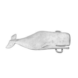 Belt Buckle Whale, Vintage Grey