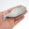 Belt Buckle Whale, Vintage Grey