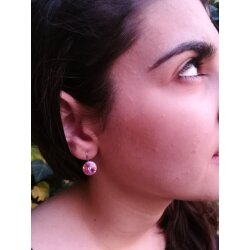 10 mm Rivoli Earrings with Swarovski Crystals. Handmade in Germany