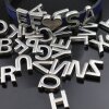 Alphabet Slide Beads, Initial Charms, Alphabet Beads, Letter Beads, Antique Silver G